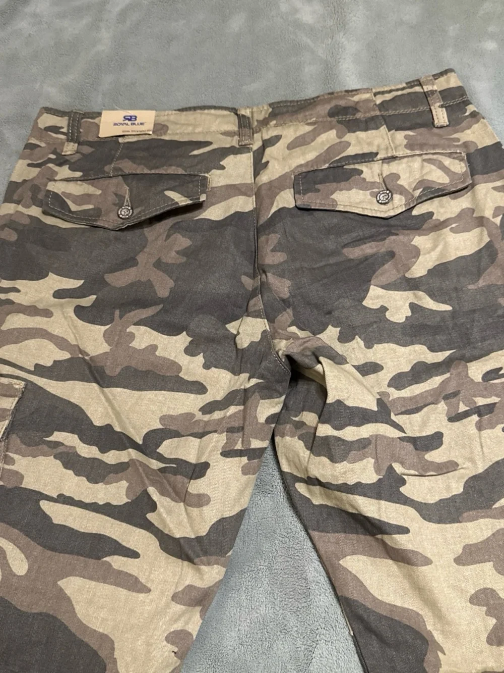 Men's Camouflage Cargo Pants - Royal Blue Co.
